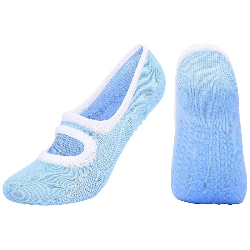 Ballet Barre 'Blue' Non-slip Socks