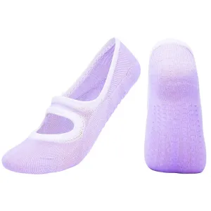 Ballet Barre 'Purple' Non-slip Socks