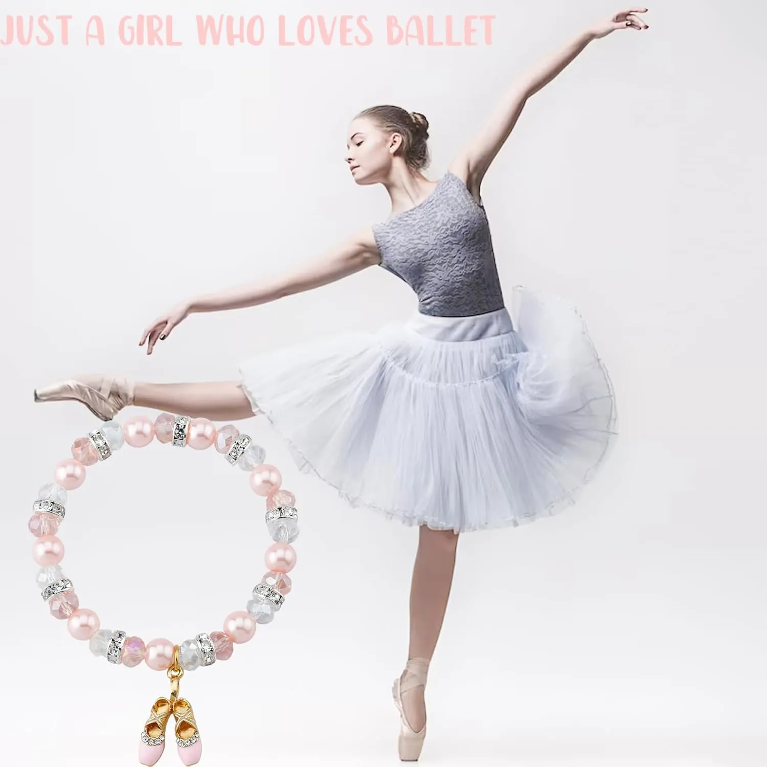 Ballet Bracelet for Ballerinas - Dance Recital & Competition Gift, Inspiring Dancer Jewelry