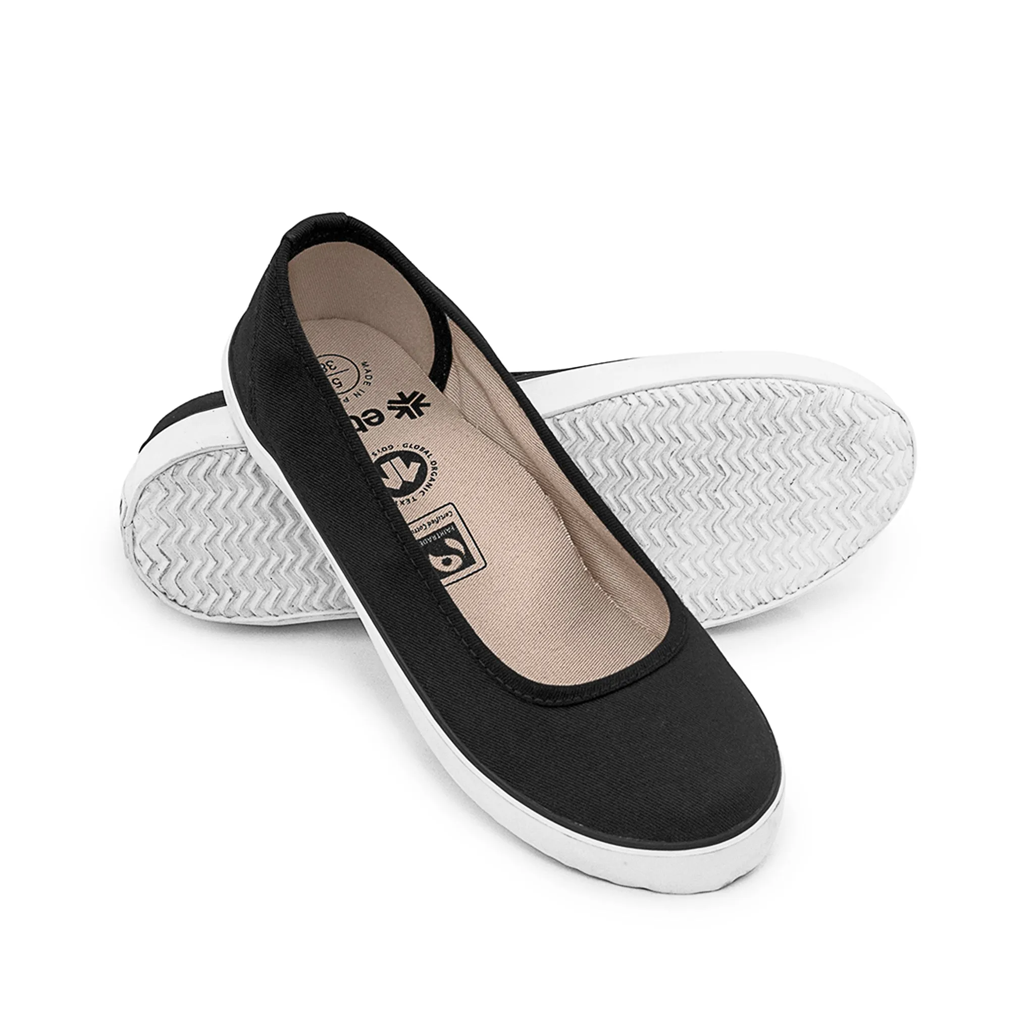 Ballet Flats, Black and White