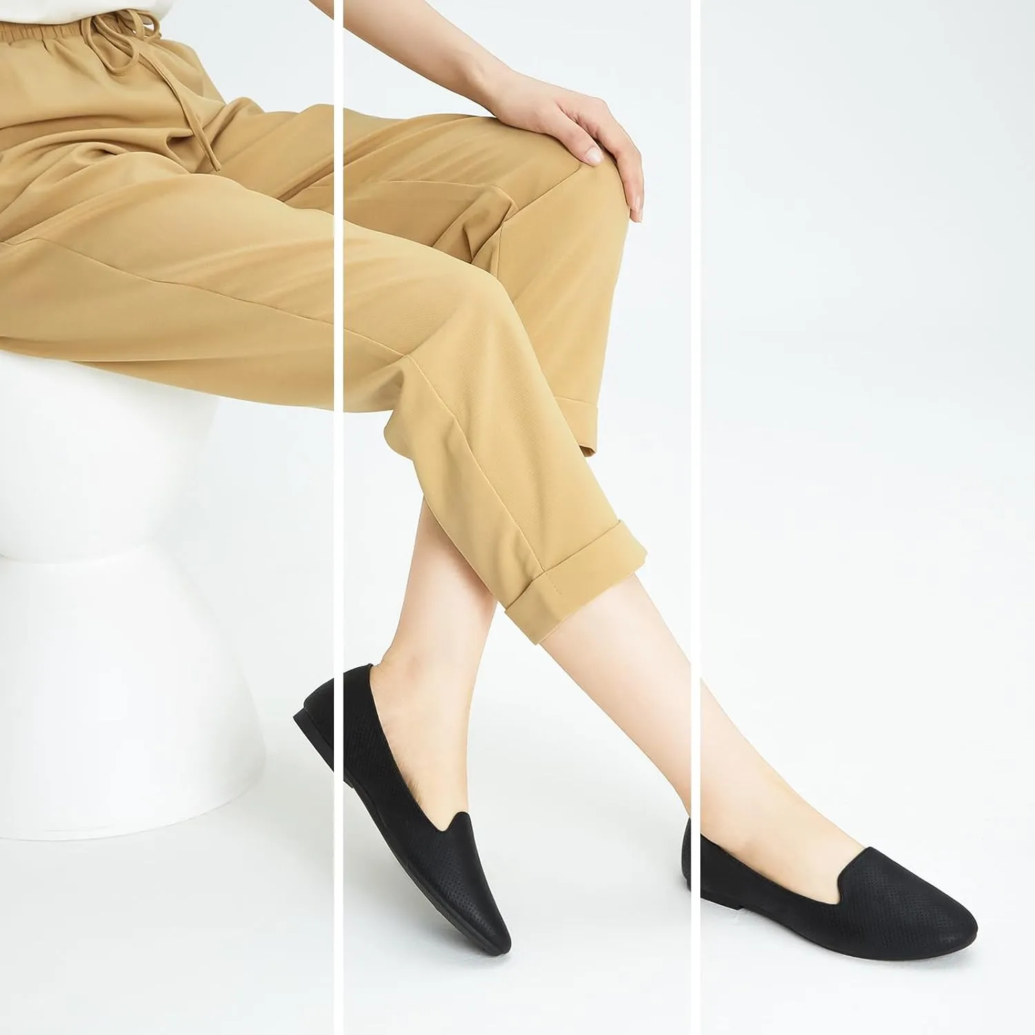 Ballet Flats Shoes for Women Dress Shoes Comfortable Dressy Casual Business Slip on Shoes Loafers