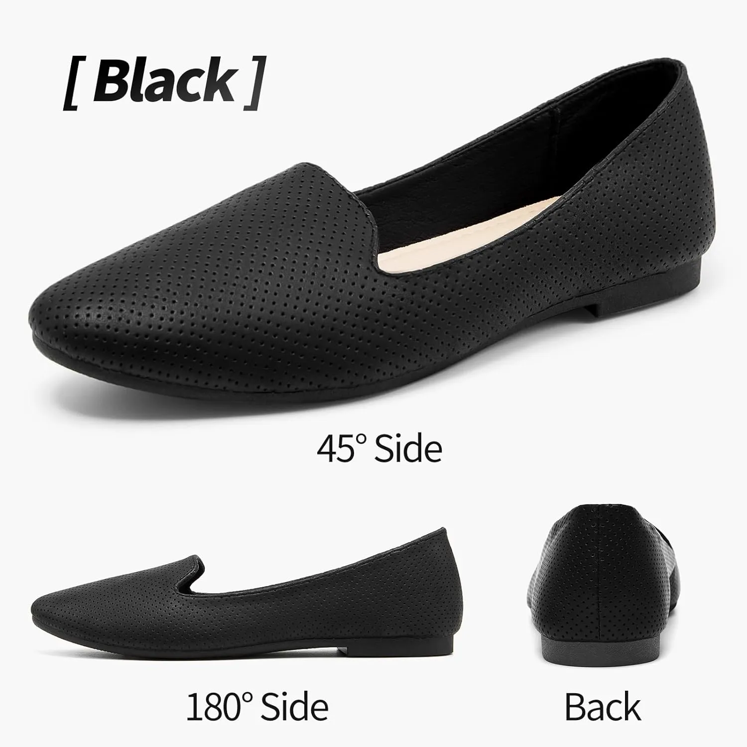 Ballet Flats Shoes for Women Dress Shoes Comfortable Dressy Casual Business Slip on Shoes Loafers
