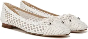 Ballet Flats Shoes for Women Fashionable Raffia Mary Jane Flats Comfortable Pull-on Breathable Bow Design