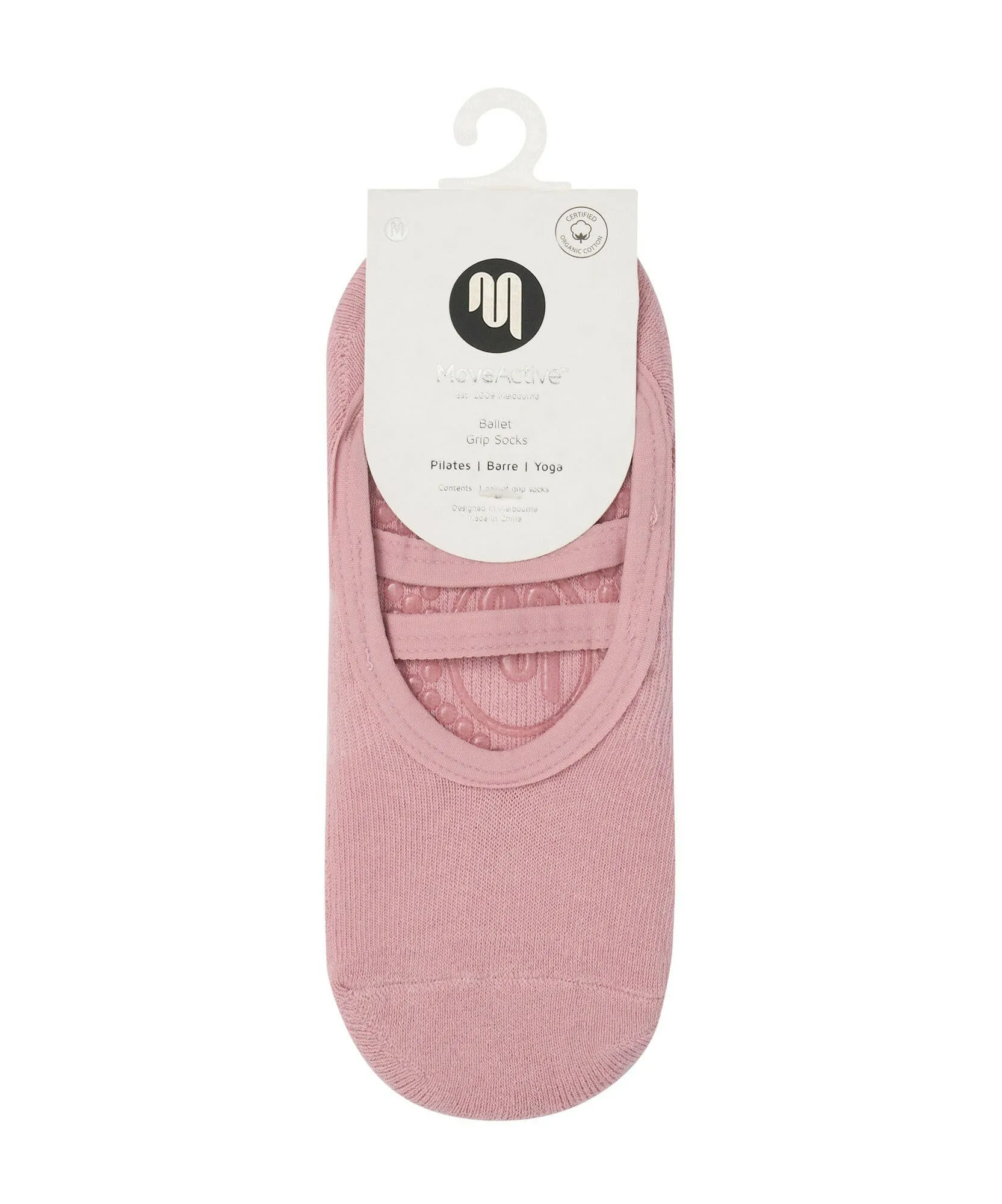 Ballet Non Slip Grip Socks - Mauve