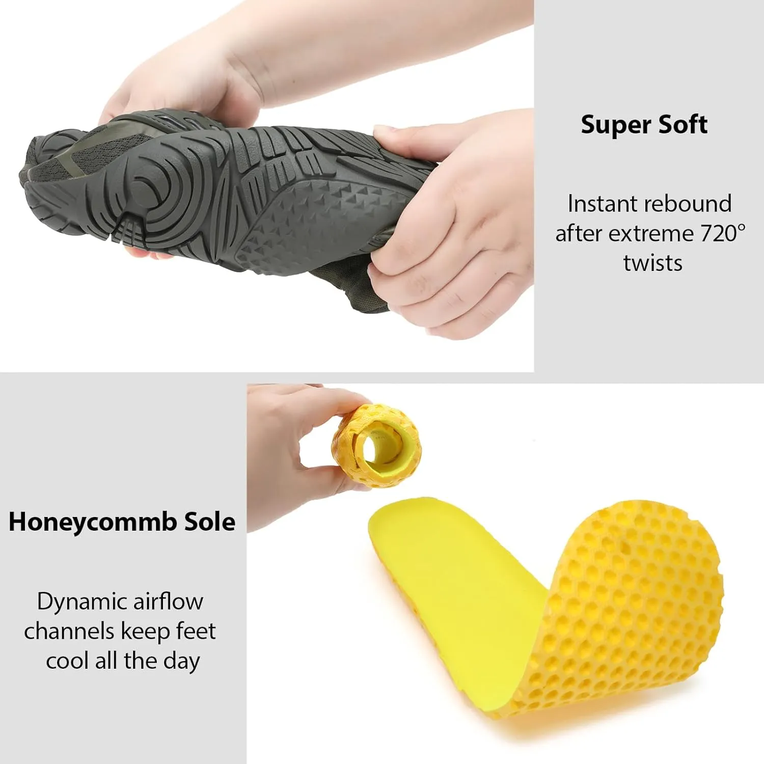 Barefoot Shoes Men Wide Toe Box Zero Drop Minimalist Shoes for Workout Cross-Trainer Walking Hiking Water Weightlifting Grounded Footwear