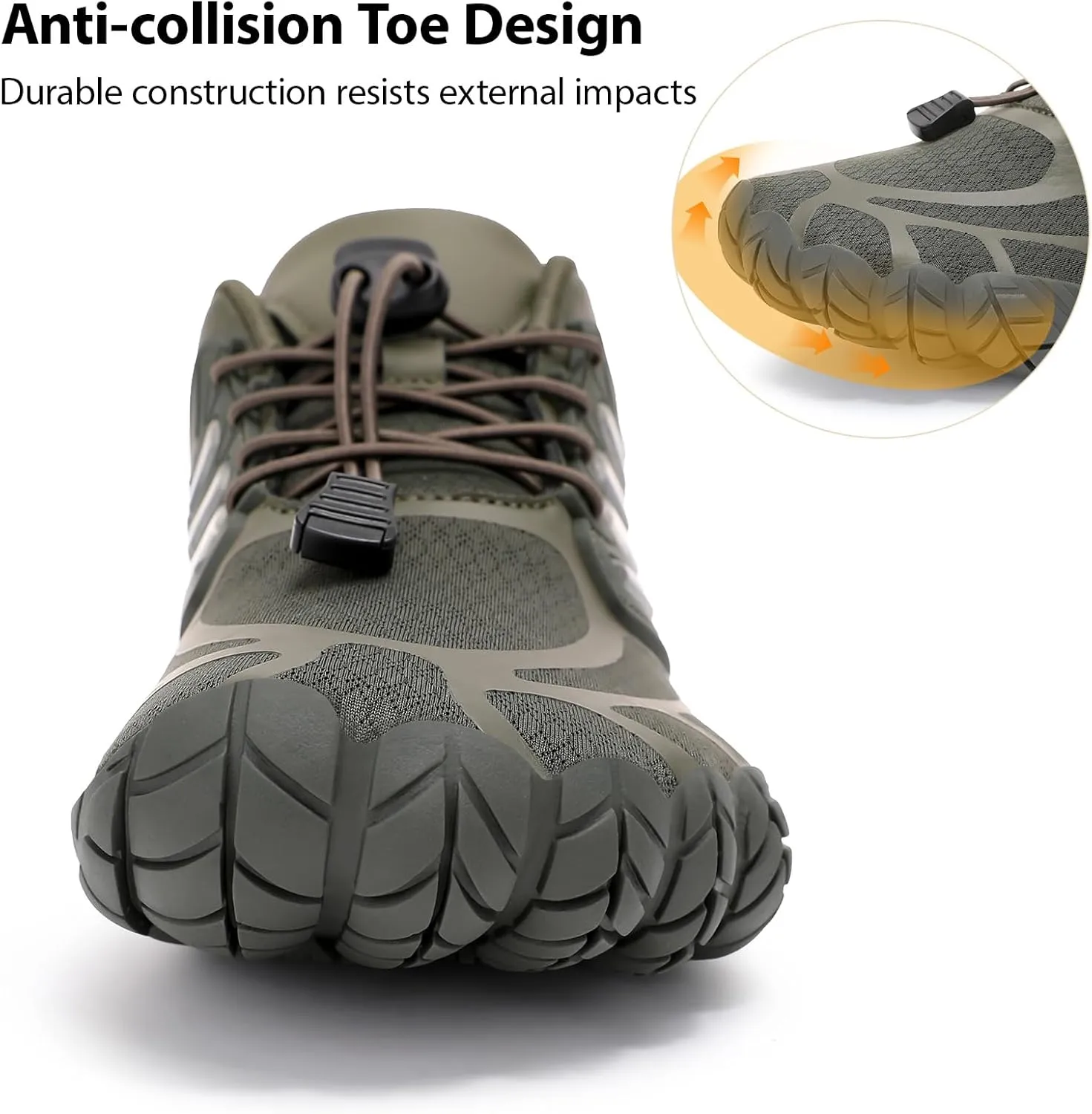 Barefoot Shoes Men Wide Toe Box Zero Drop Minimalist Shoes for Workout Cross-Trainer Walking Hiking Water Weightlifting Grounded Footwear