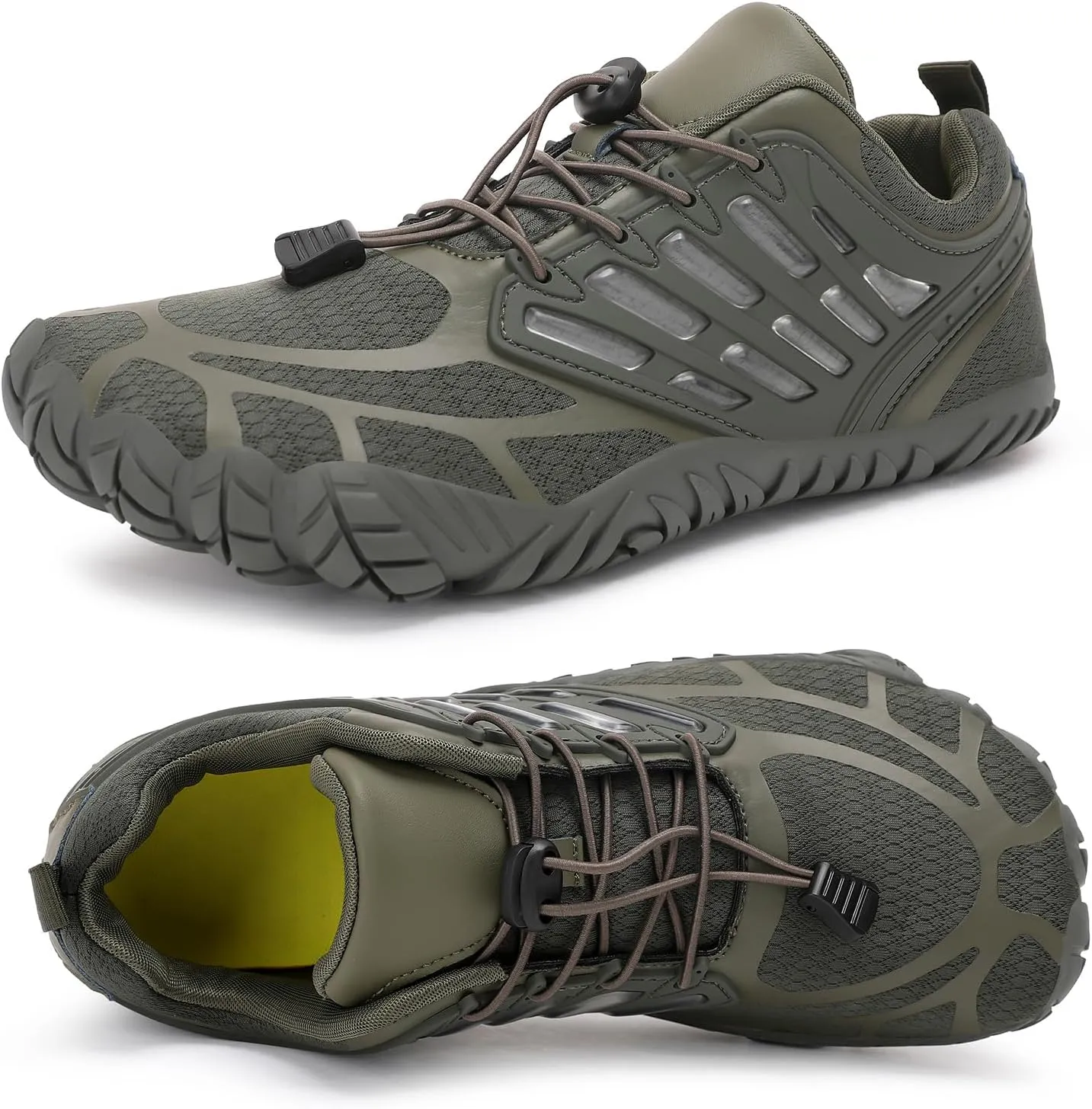 Barefoot Shoes Men Wide Toe Box Zero Drop Minimalist Shoes for Workout Cross-Trainer Walking Hiking Water Weightlifting Grounded Footwear
