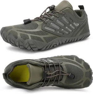 Barefoot Shoes Men Wide Toe Box Zero Drop Minimalist Shoes for Workout Cross-Trainer Walking Hiking Water Weightlifting Grounded Footwear