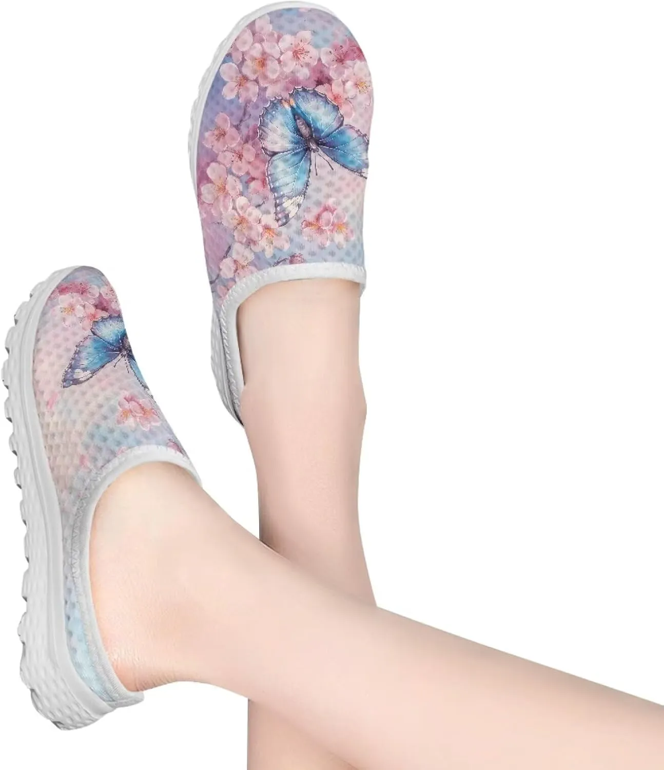 Binienty Women's Arch Support Round Toe Garden Clogs Slip On Breathable Mule Sneakers Wide Width Homen Slippers for Indoor Outdoor