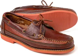 Bison Leather Camp Moc Handmade in The USA - 8 EE Brown