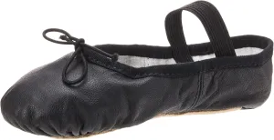 Bloch Dance Girl's Dansoft Full Sole Leather Ballet Slipper/Shoe, Black, 11.5 Narrow Little Kid
