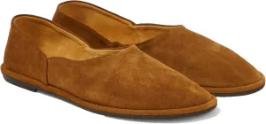 Blue Suede Ballet Flats for Women Cute Round Toe Slip On Mary Jane Flats Casual Comfortable Ballerina Shoes