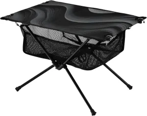 Bolaz Outdoor Folding Portable Picnic Camping Table-Black Ripple,Storage Mesh for Camping Gear Accessories, Hiking, Mountaineering, Outdoor Travel