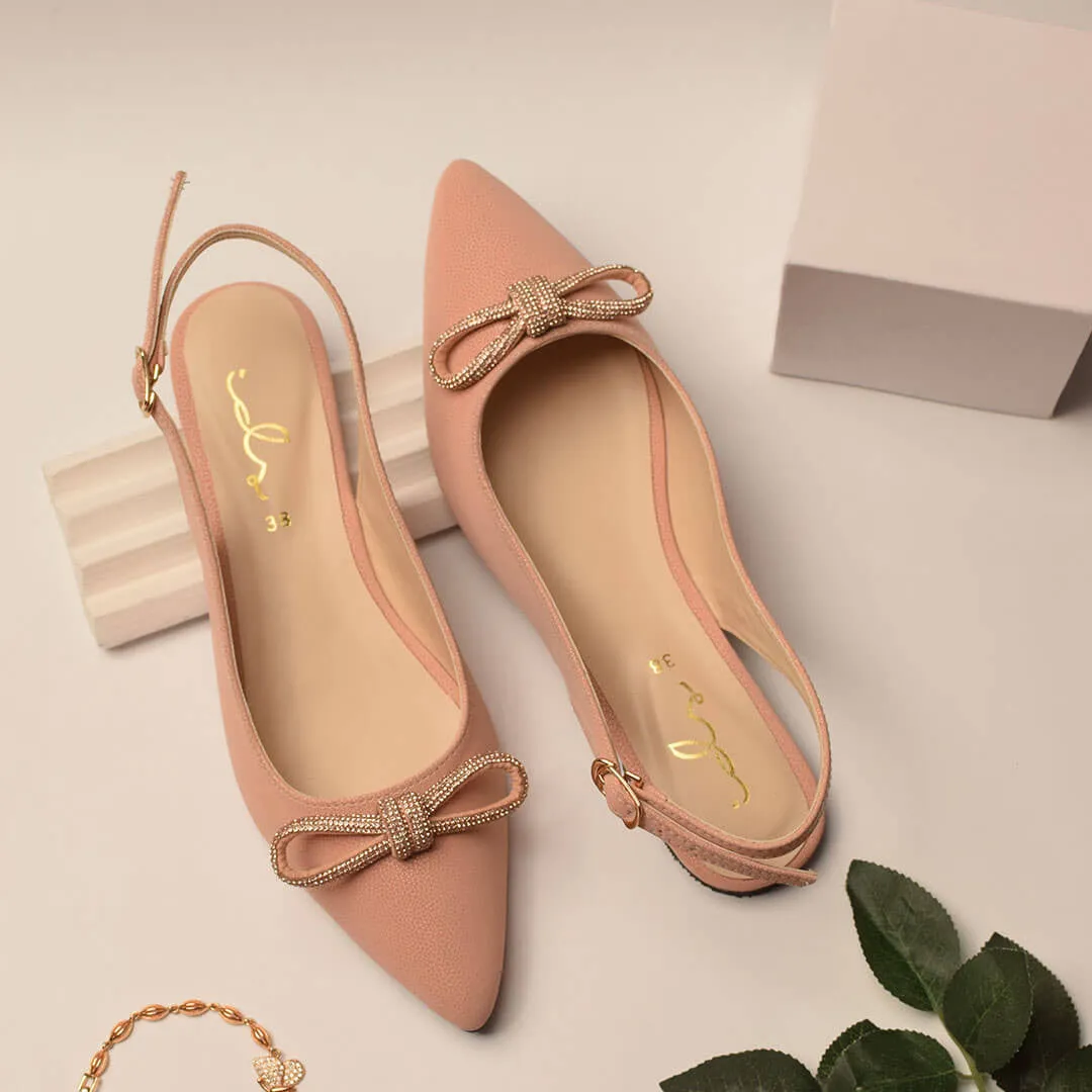 Bow Decor Pointed Mule