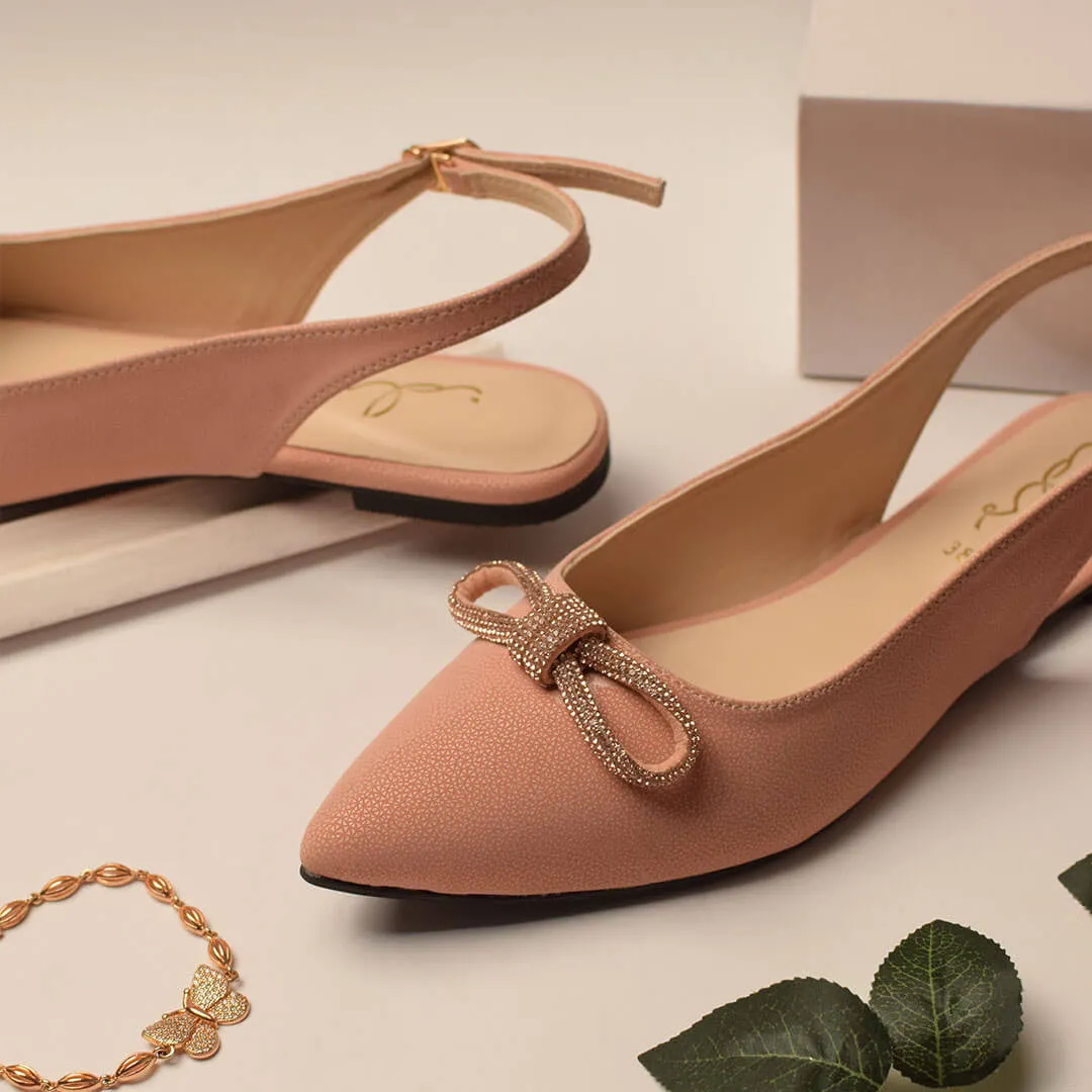 Bow Decor Pointed Mule