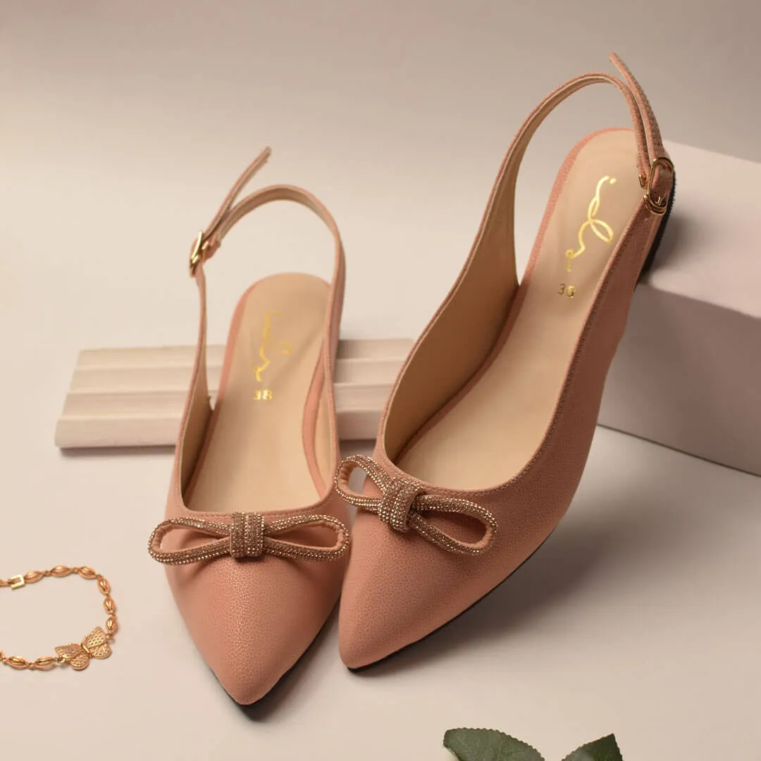 Bow Decor Pointed Mule