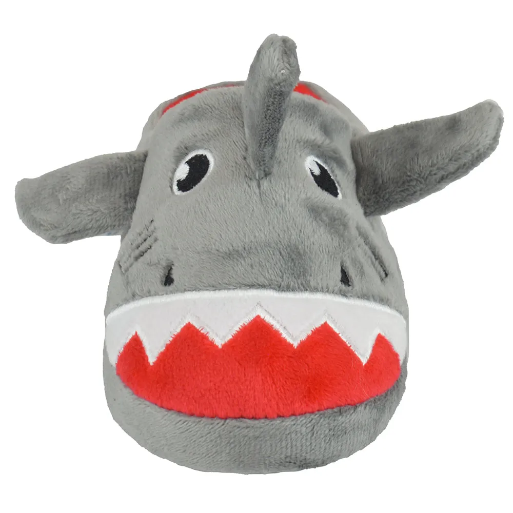 Boys 3D Shark Slippers – Plush Mule Slippers, Warm & Cosy, Non-Slip, Sizes 9-3