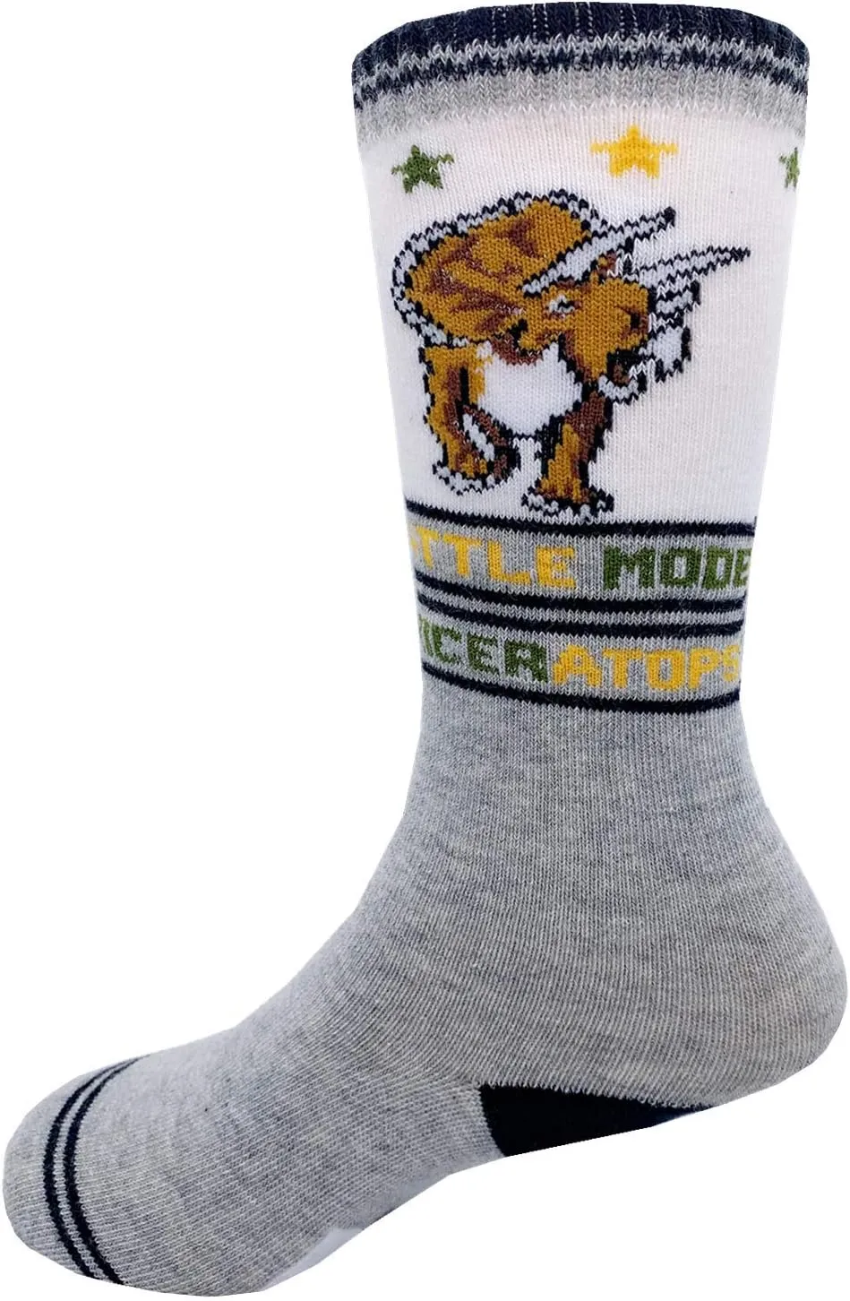 Boys Knee High Tube Socks Dinosaur Comfort Cotton Stockings Socks 8 Pair Pack