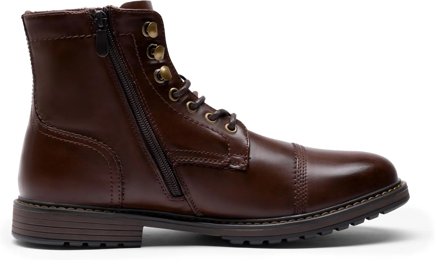 Bruno Marc Men's Motorcycle Boots Oxford Dress Boot