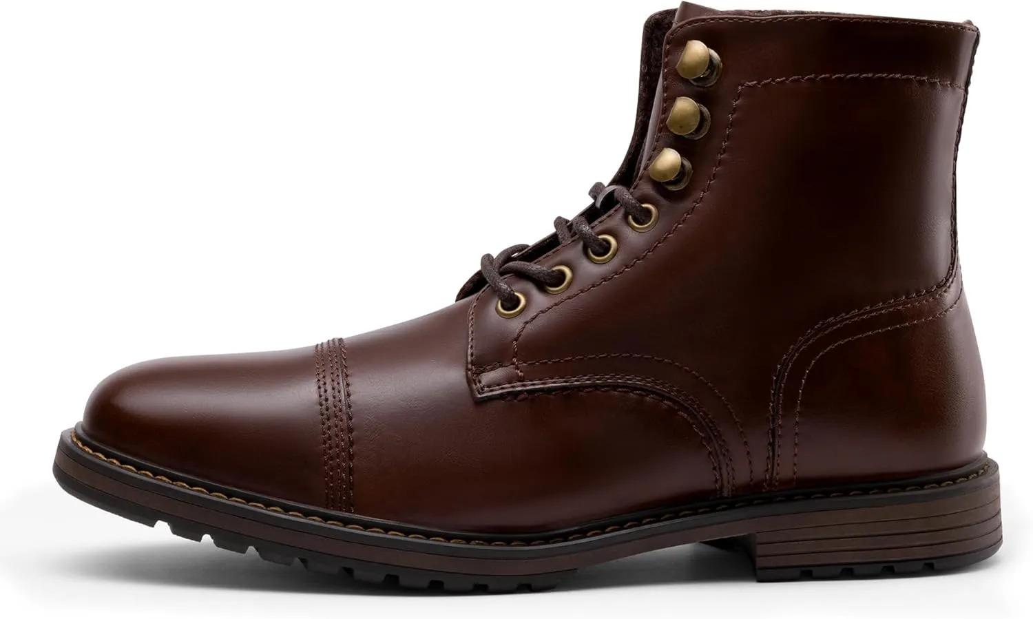 Bruno Marc Men's Motorcycle Boots Oxford Dress Boot