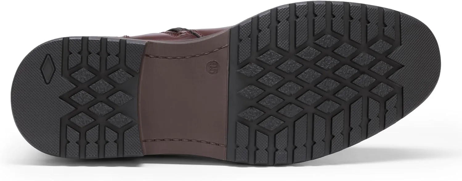 Bruno Marc Men's Motorcycle Boots Oxford Dress Boot