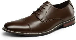 Bruno Marc Men's Prince Classic Modern Formal Oxford Lace Up Dress Shoes