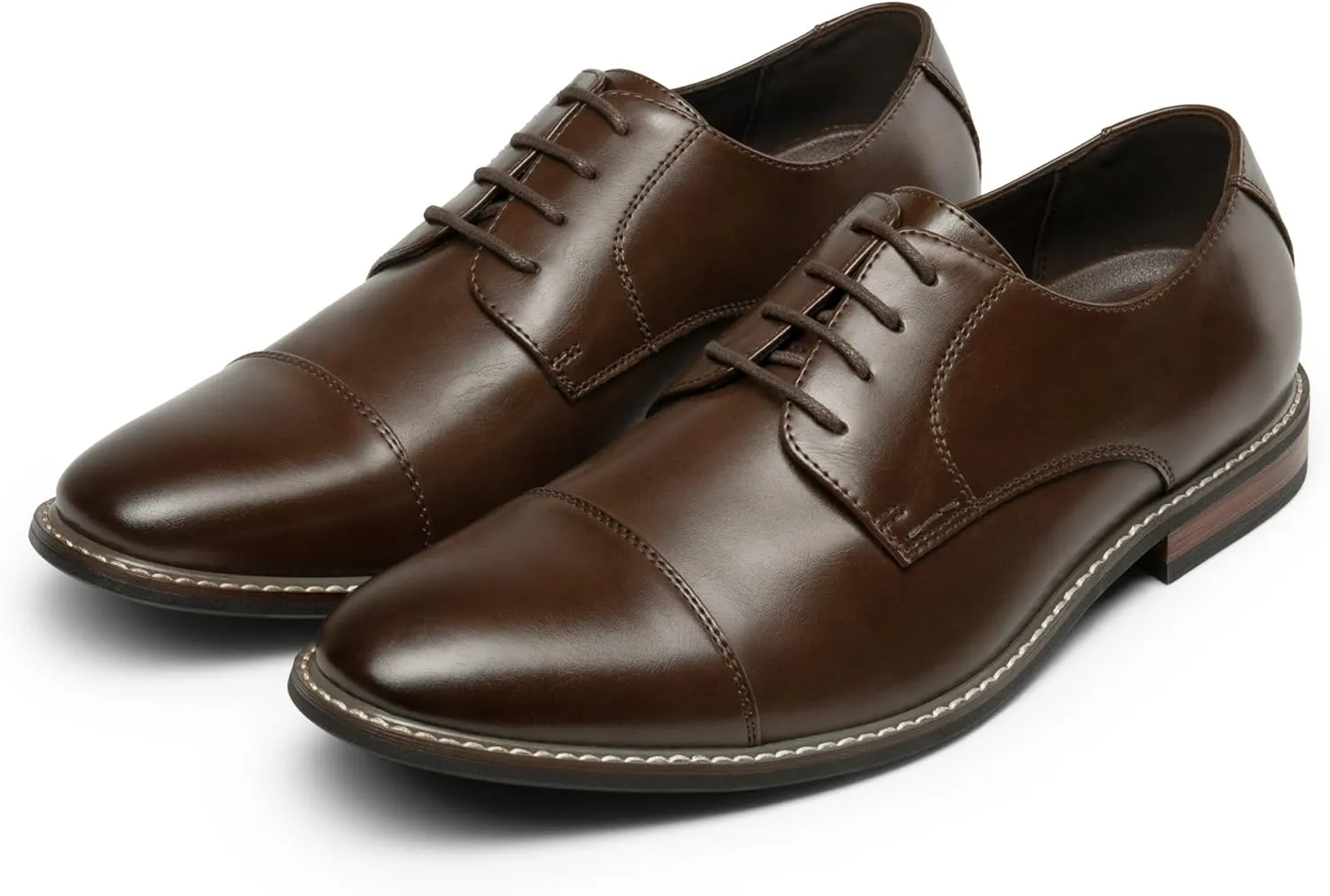 Bruno Marc Men's Prince Classic Modern Formal Oxford Lace Up Dress Shoes