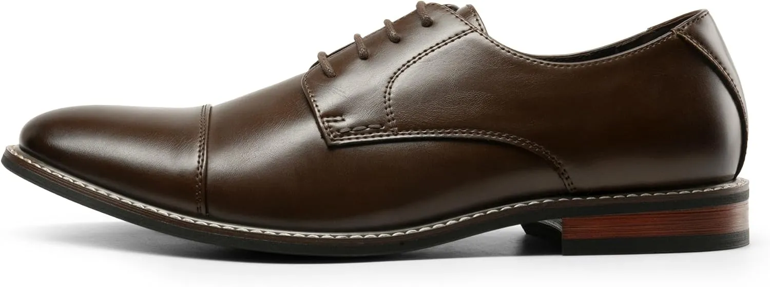 Bruno Marc Men's Prince Classic Modern Formal Oxford Lace Up Dress Shoes