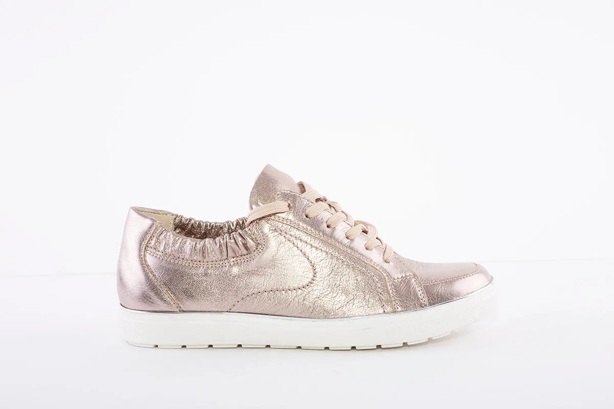 CAPRICE - 23650 LACE UP SHOE - TAUPE METALLIC