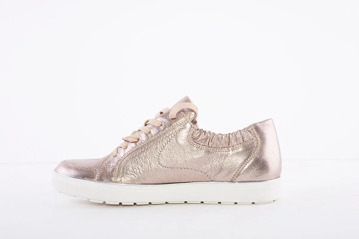 CAPRICE - 23650 LACE UP SHOE - TAUPE METALLIC