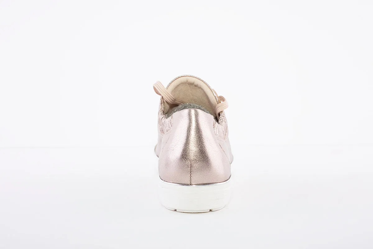 CAPRICE - 23650 LACE UP SHOE - TAUPE METALLIC