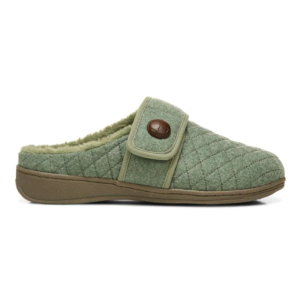 Carlin Mule Slipper - Army Green
