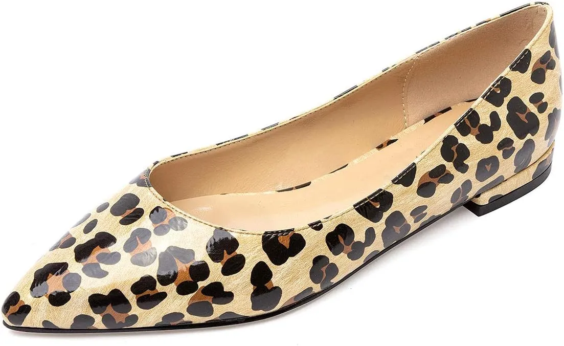 Castamere Women's Comfortable Ballet Slip-on Flats Pointed Toe Elegant Pumps with Low Heels