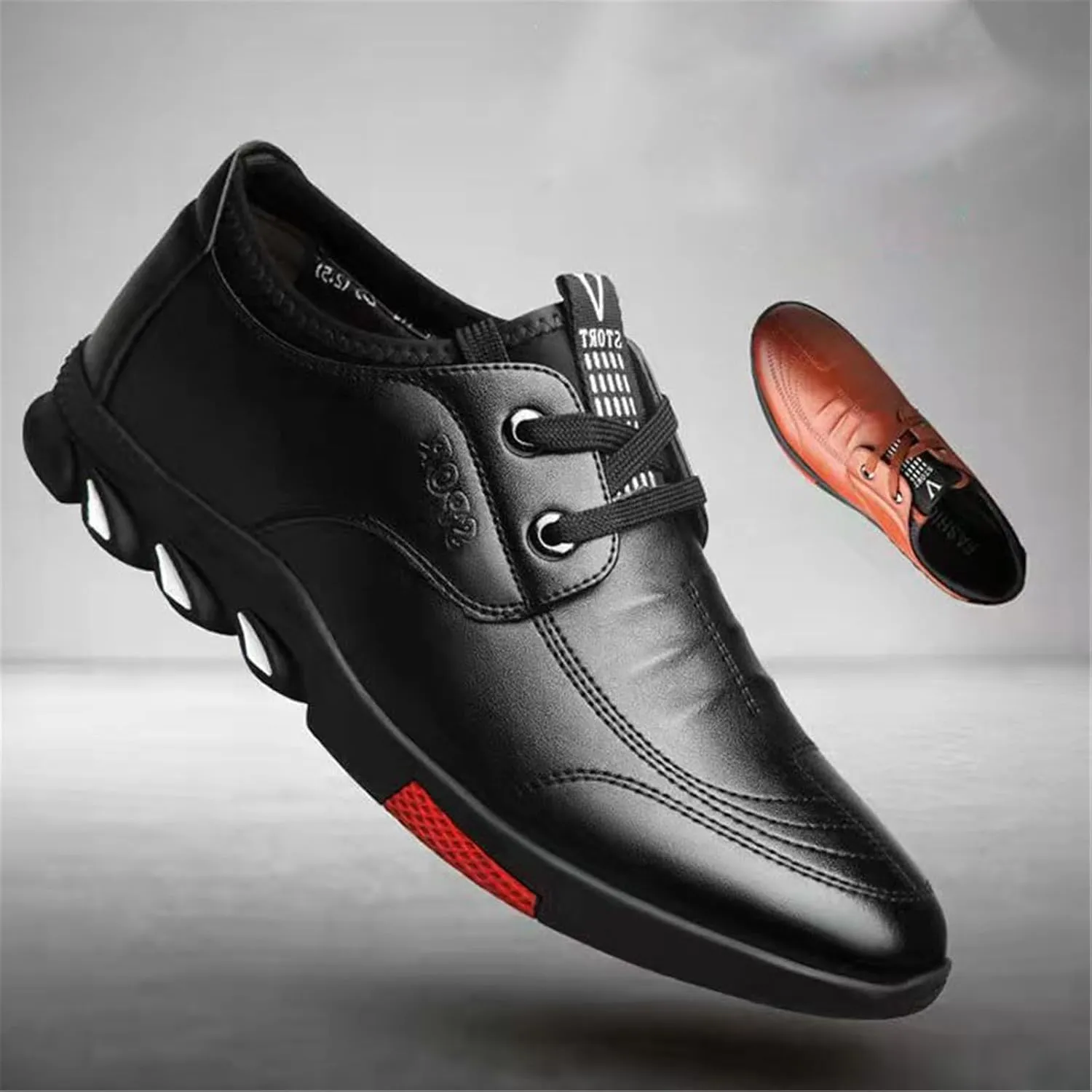 Chef Shoes for Men, Men's Casual Leather Lace-Up Non Slip Waterproof Oil Resistant Kitchen Chef Shoe, Nursing Garden Durable Service Walking Sneakers, for Camping and Yard, Garden Work