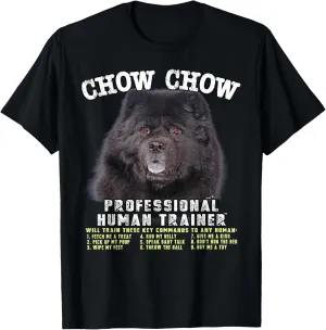 Chow Chow Black Professional Human Trainer T-Shirt