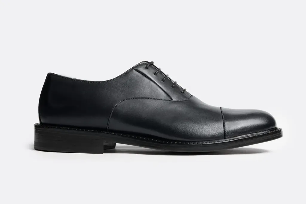 Chunky Cap Toe Oxford | Navy Blue