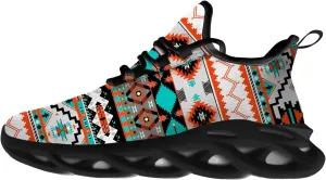 Ciadoon Aztec Shoes for Men Women Road Running Shoes Sport Walking Tennis Sneakers Cross Trainer Shoes Gifts for Boy Girl