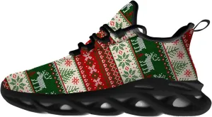 Ciadoon Christmas Shoes for Women Men Road Running Walking Tennis Breathable Lightweight Sneakers Gifts for Men Women