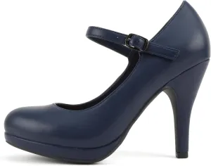 City Classified Comfort Topshoeave Women's Dennis Mary Jane High HEE Black l