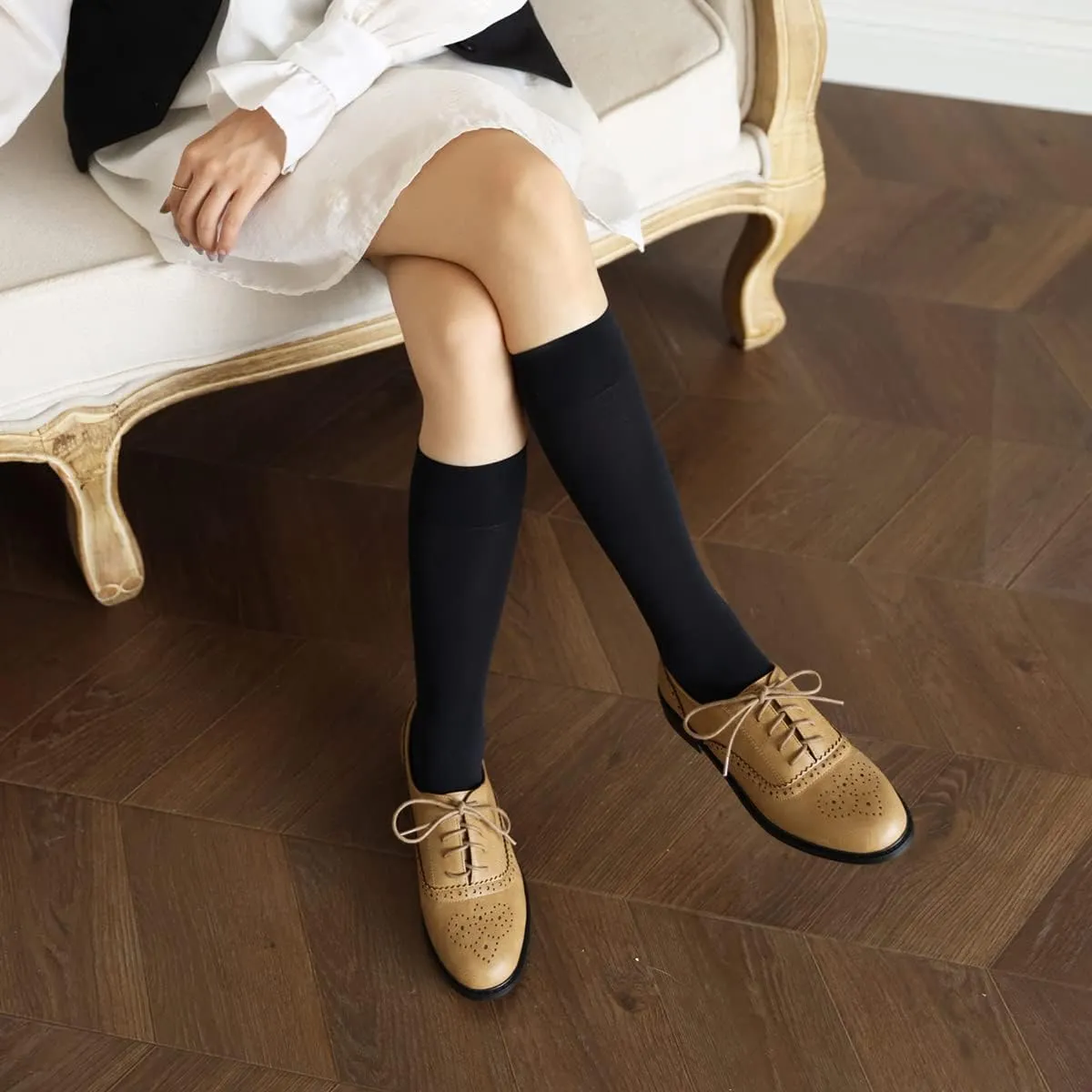 Ciuyurra Women Classic Lace up Oxford Shoes