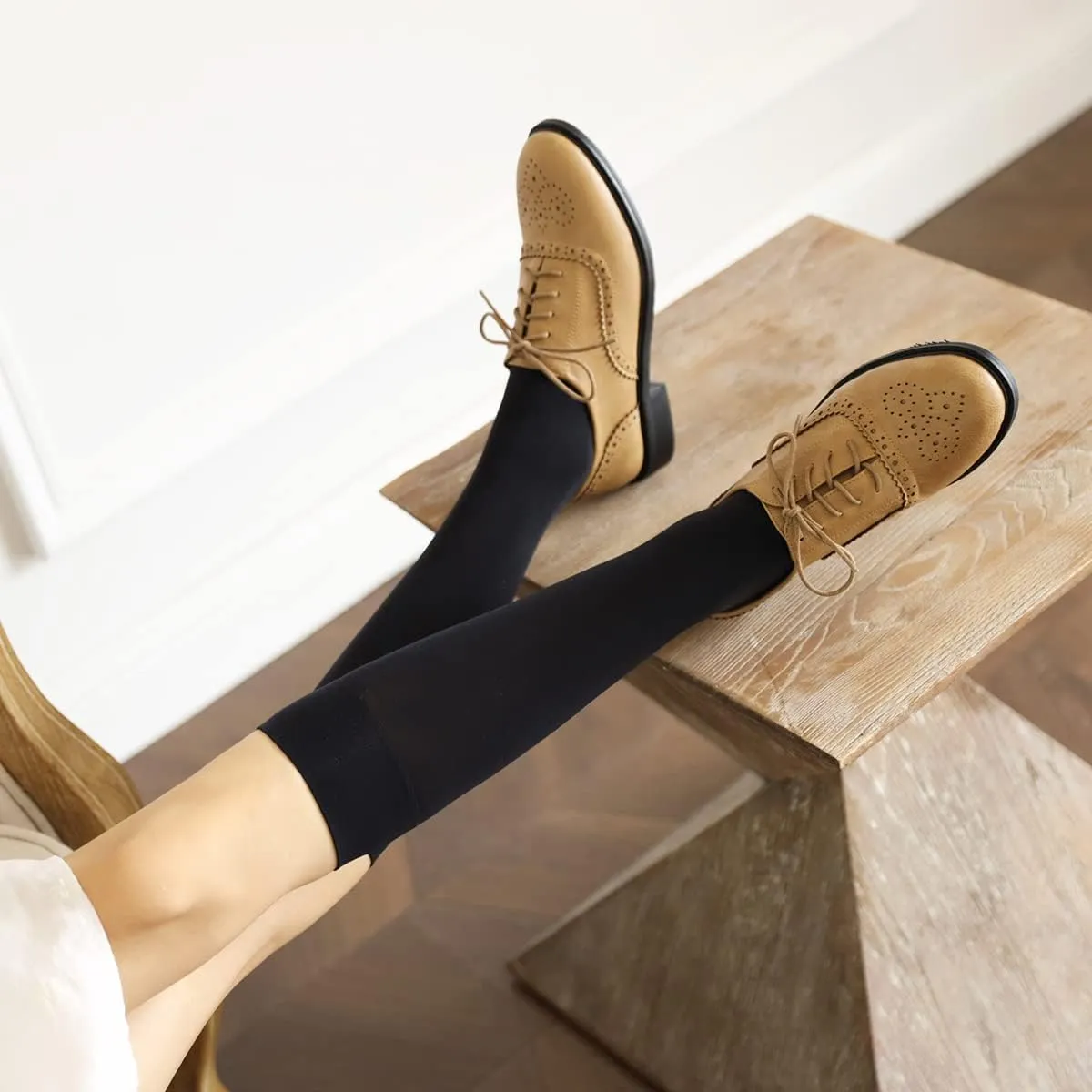 Ciuyurra Women Classic Lace up Oxford Shoes