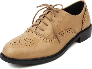 Ciuyurra Women Classic Lace up Oxford Shoes