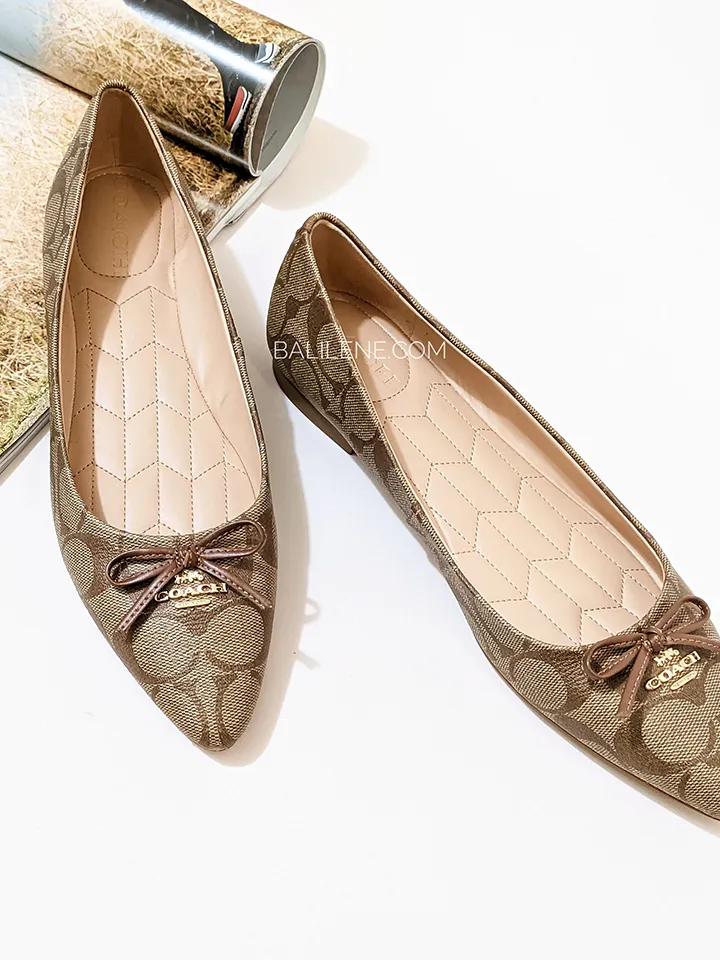 Coach C2913 Annabel Ballet Signature Canvas Khaki Saddle