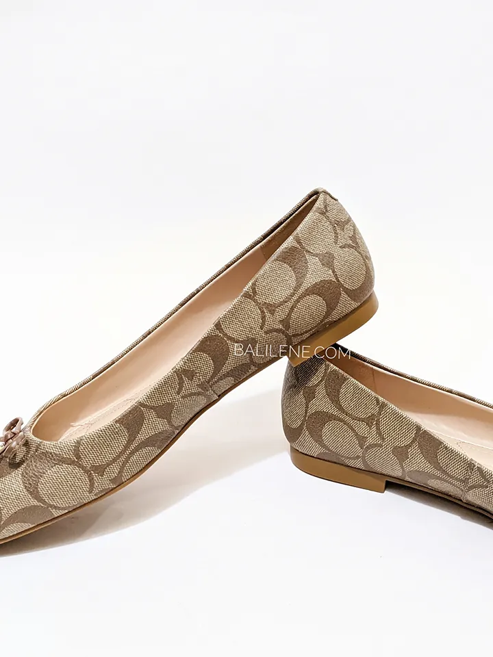Coach C2913 Annabel Ballet Signature Canvas Khaki Saddle
