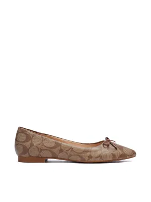 Coach C2913 Annabel Ballet Signature Canvas Khaki Saddle