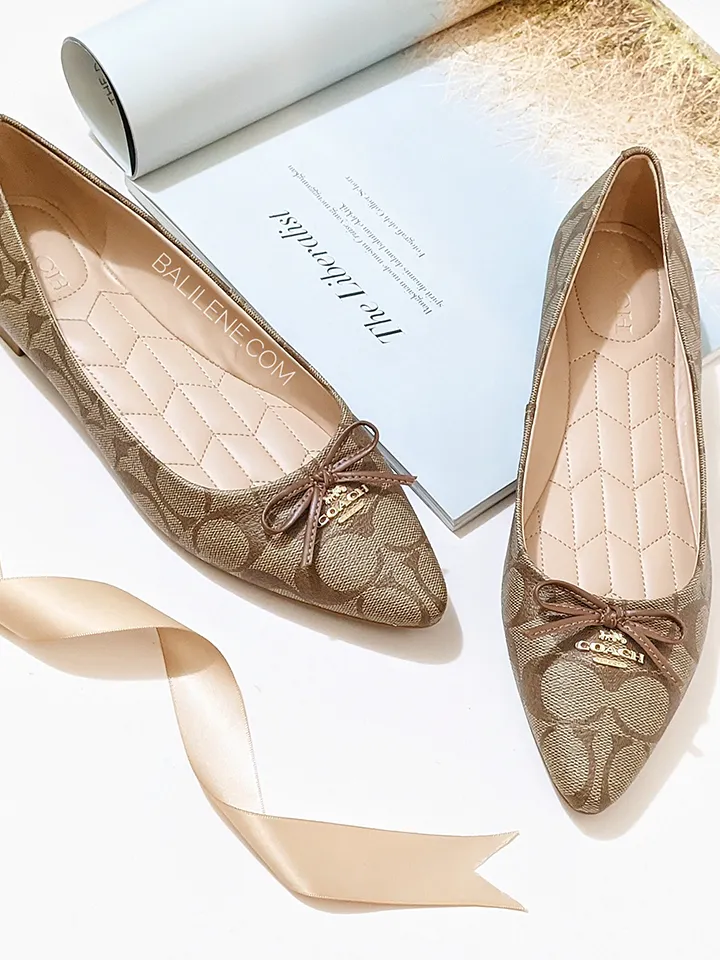 Coach C2913 Annabel Ballet Signature Canvas Khaki Saddle