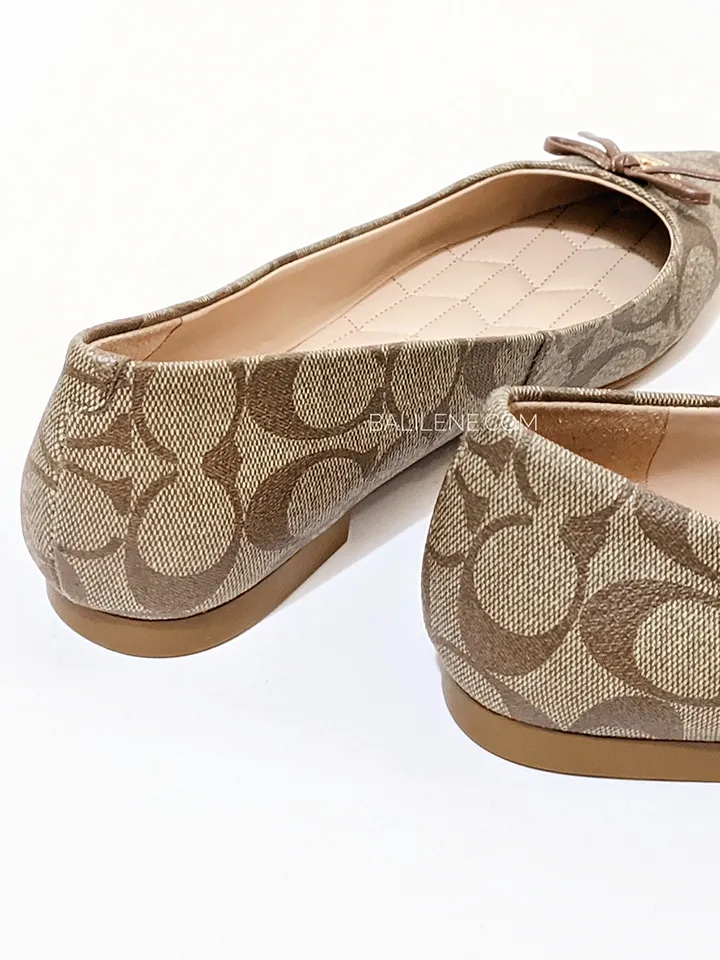 Coach C2913 Annabel Ballet Signature Canvas Khaki Saddle