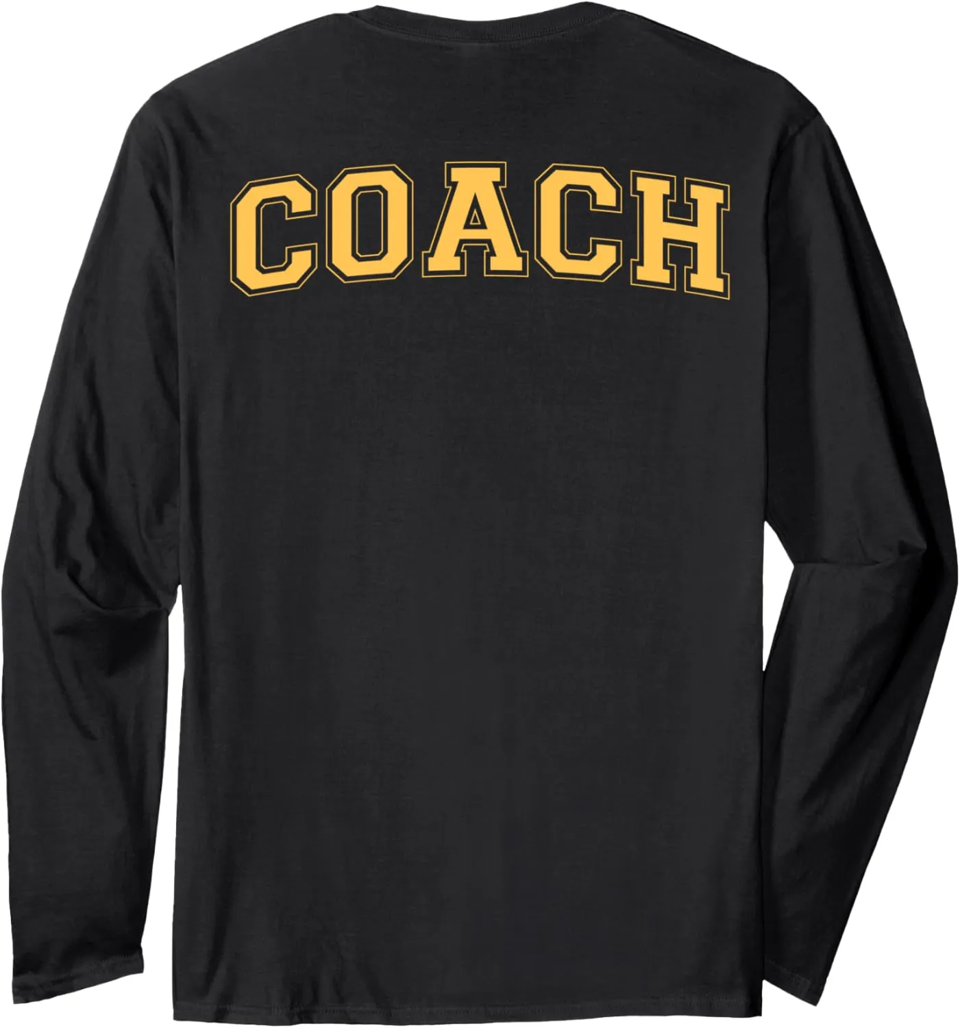 Coach Sports Trainer Vintage Yellow on the back Long Sleeve T-Shirt