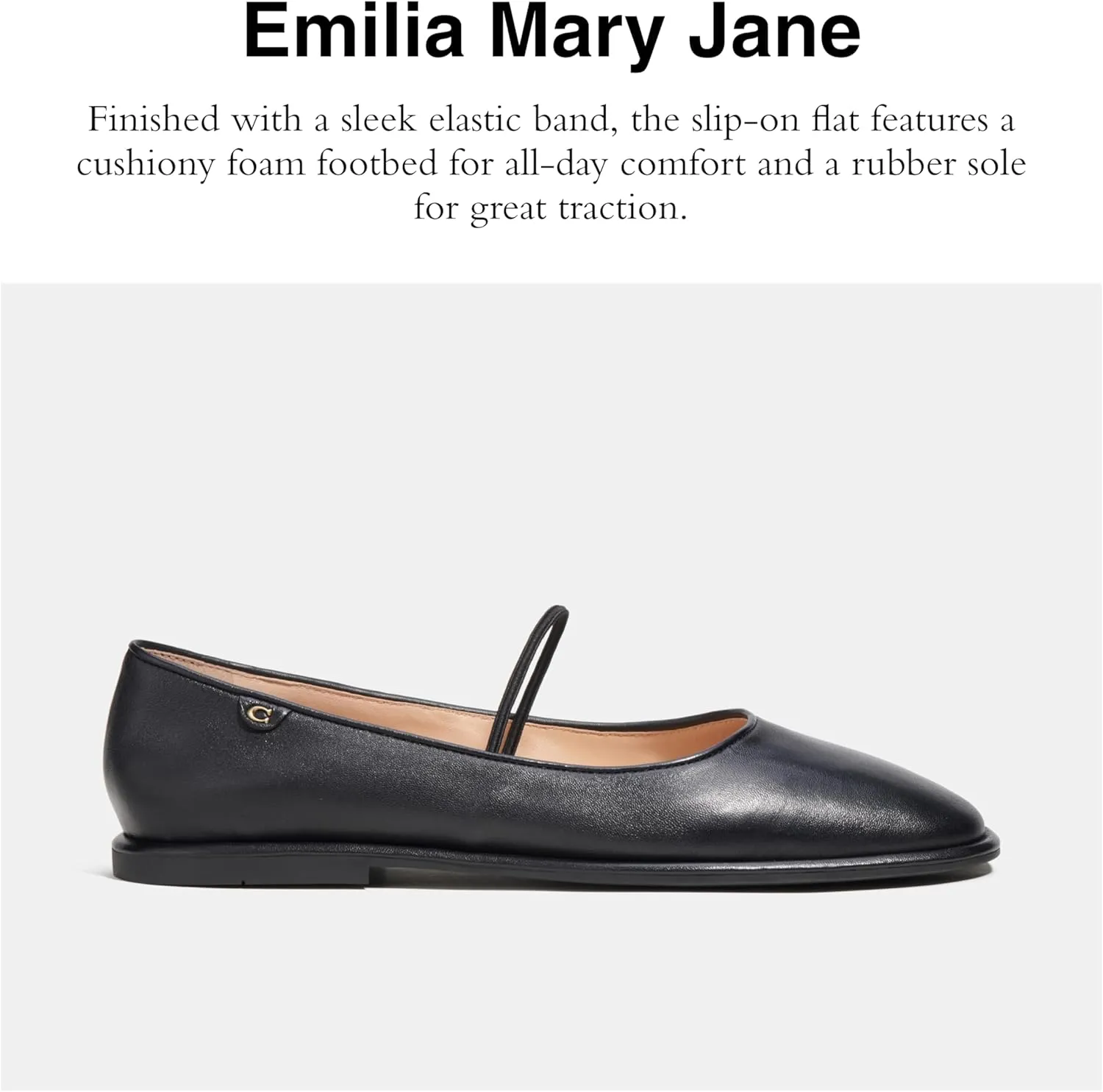 Coach Women's Emilia Mary Jane Ballet Flat