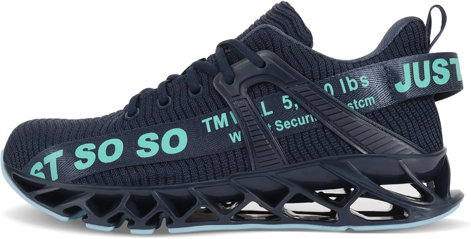 COKAFIL Steel Toe Shoes for Men Women Slip On Work Safety Cap Sneakers Comfortable Puncture Proof Slip Resistant Shoes